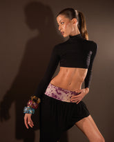 THE RAW DRAPERY SKIRT IN PURPLE