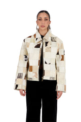 THE CHECKMATE BLISS JACKET IN WHITE