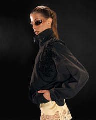 THE DAZZLED TRACK JACKET IN BLACK MATTE