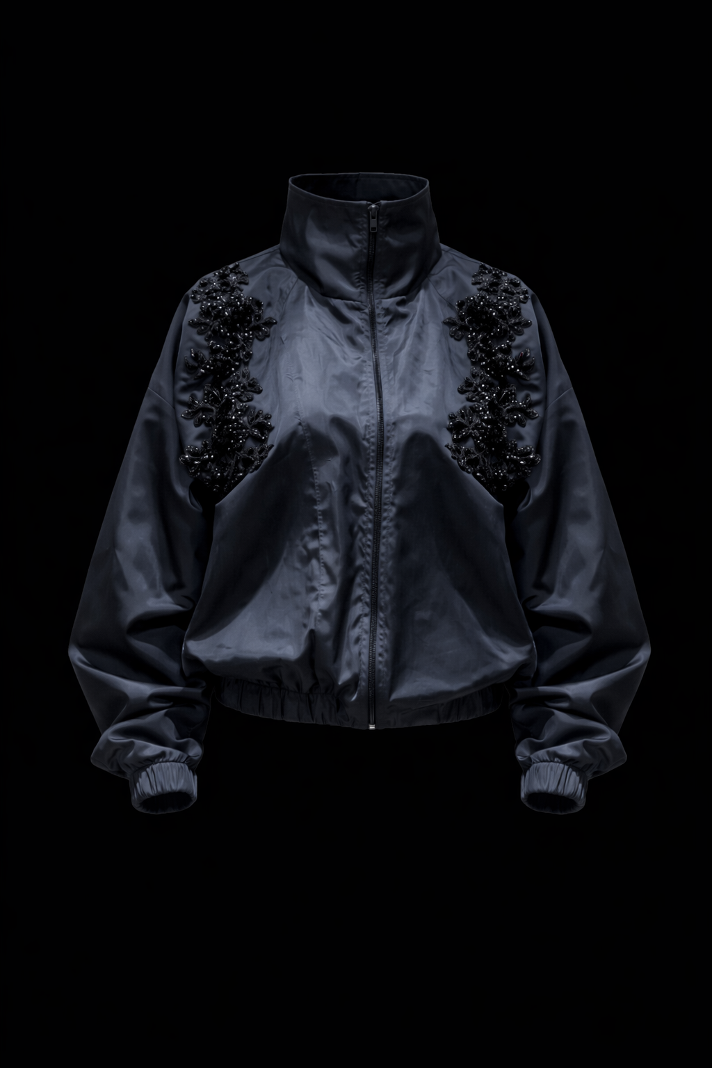 THE DAZZLED TRACK JACKET IN BLUE SHINNY