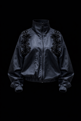 THE DAZZLED TRACK JACKET IN BLUE SHINNY