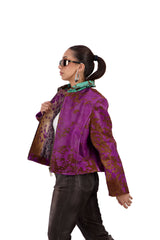 THE RUSTIC COLLAR JACKET IN MAUVE