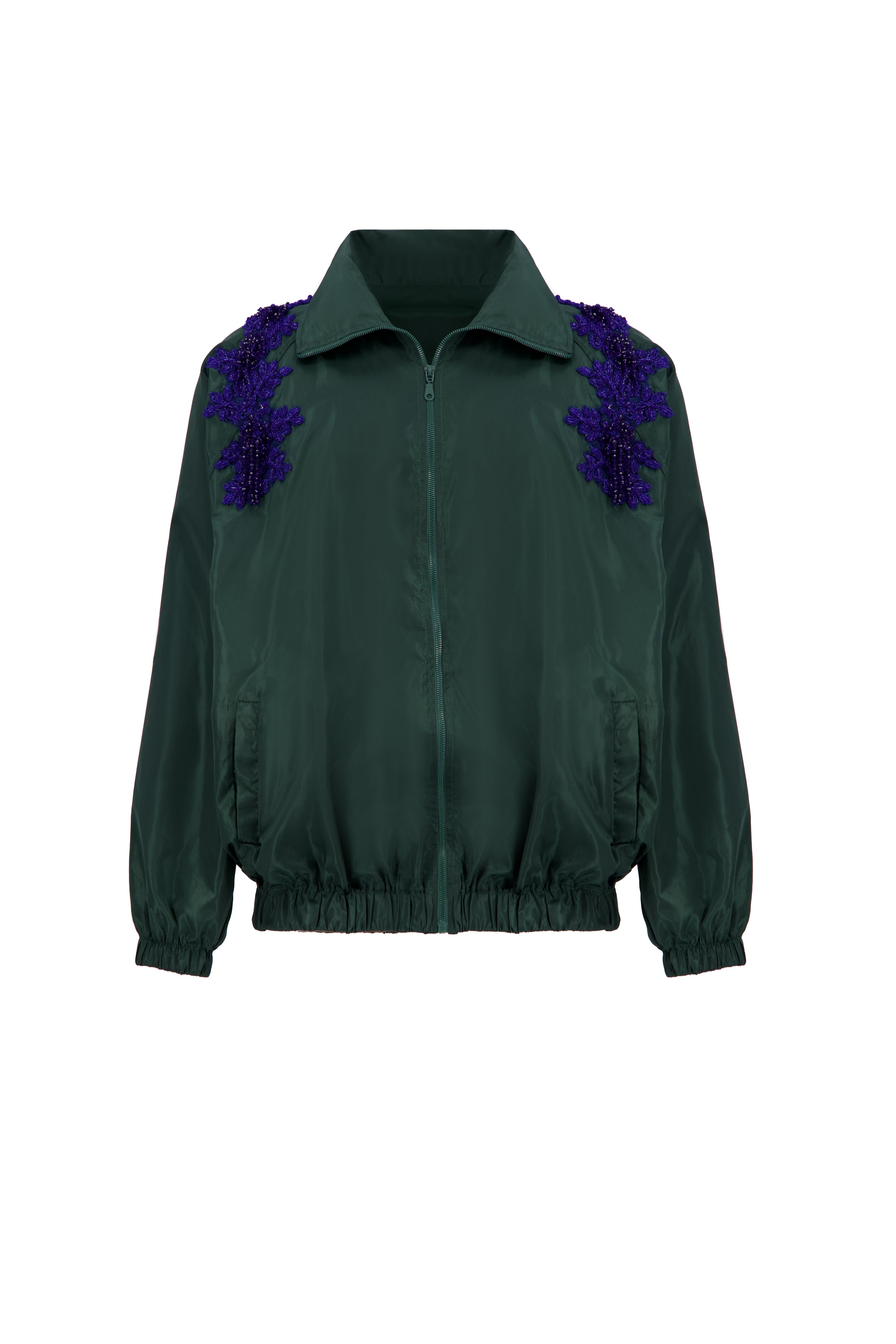 THE DAZZLED TRACK JACKET IN OLIVE