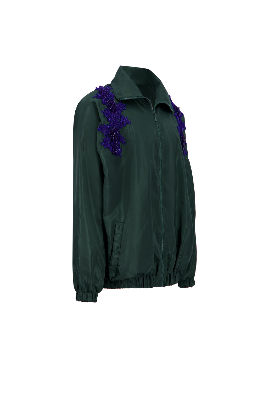 THE DAZZLED TRACK JACKET IN OLIVE
