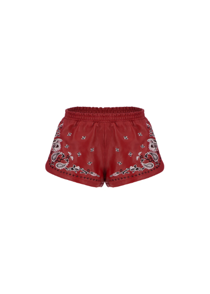 THE PAISLEY RUNNER SHORTS IN RED