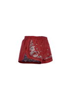 THE PAISLEY RUNNER SHORTS IN RED