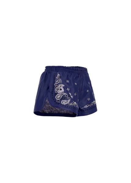 THE PAISLEY RUNNER SHORTS IN BLUE