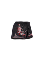 THE PAISLEY RUNNER SHORTS IN BLACK