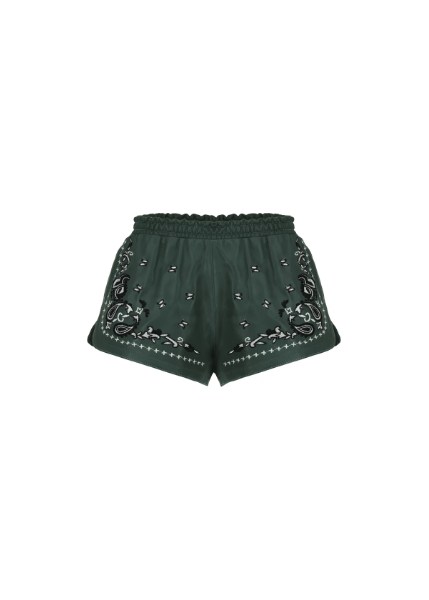 THE PAISLEY RUNNER SHORTS IN GREEN
