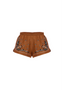 THE PAISLEY RUNNER SHORTS IN ORANGE/BEIGE