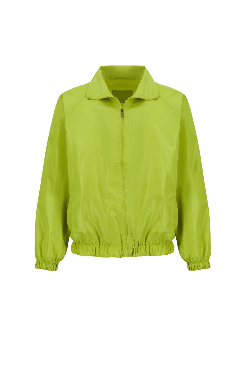 THE TRACK JACKET IN LIME GREEN