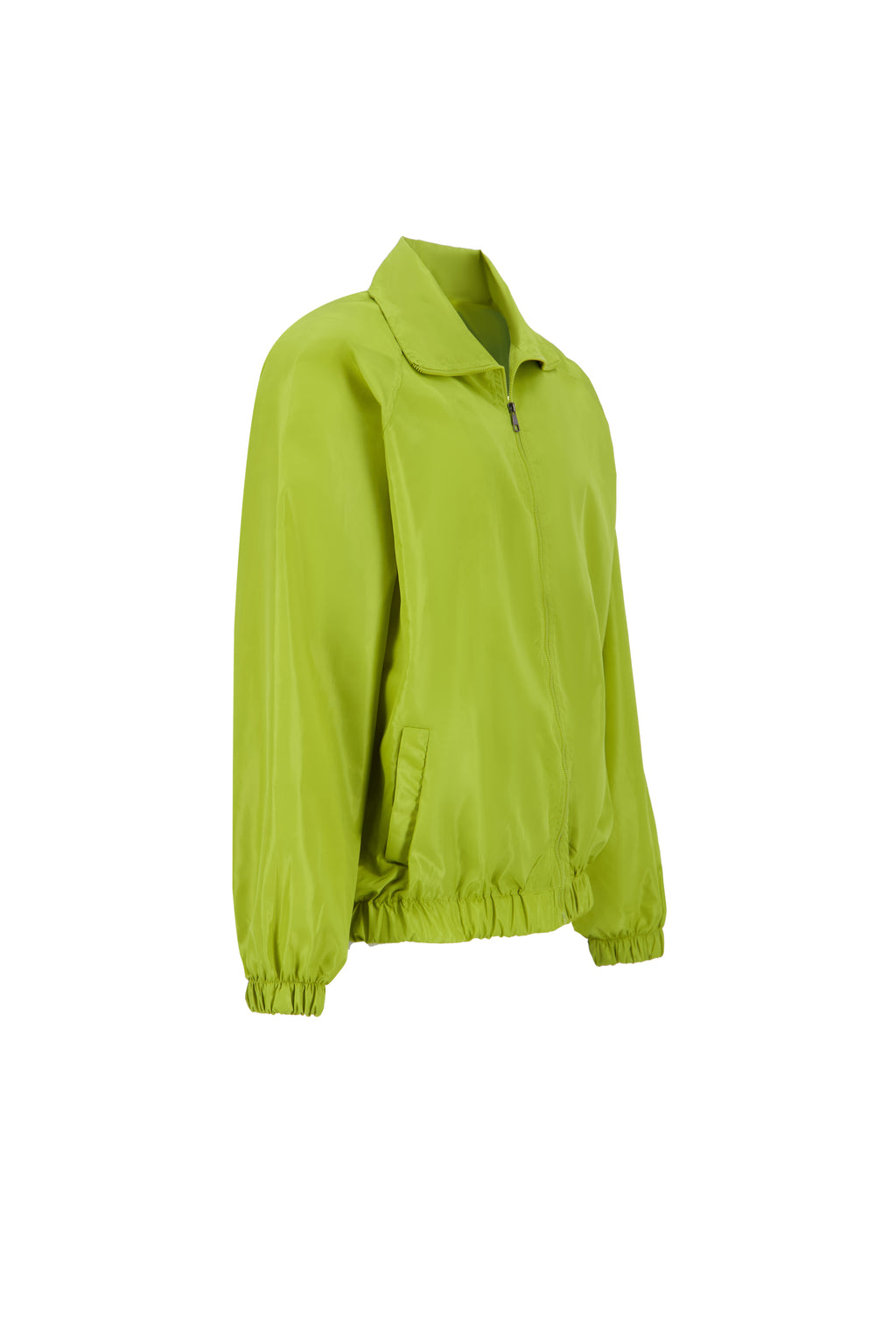 THE TRACK JACKET IN LIME GREEN