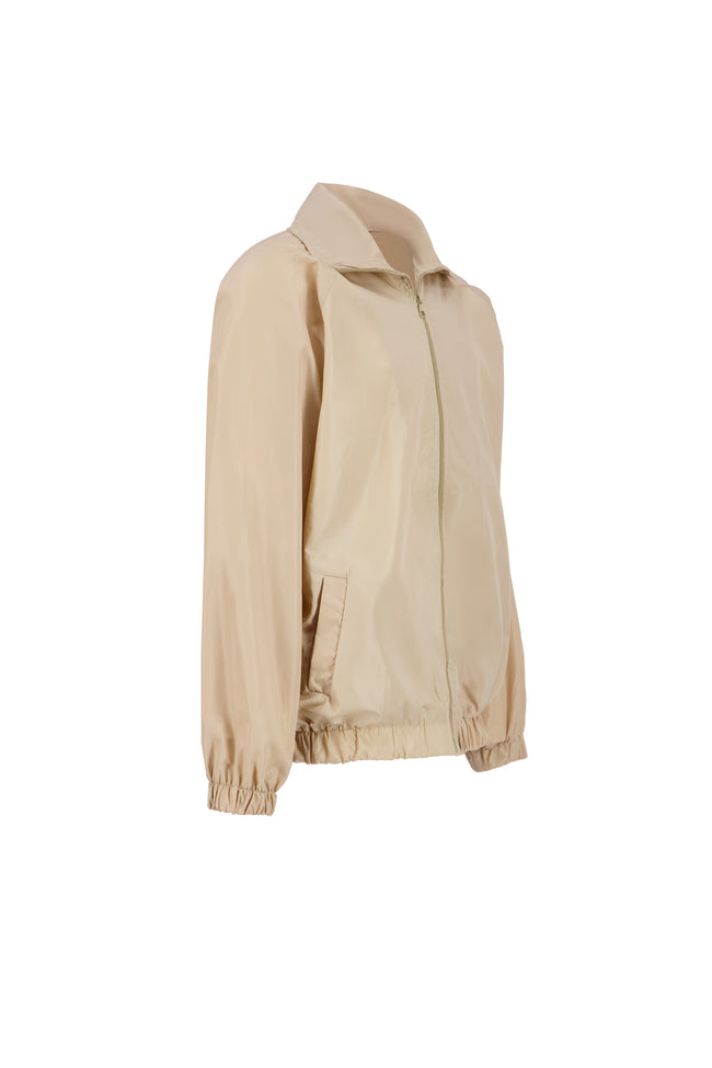 THE TRACK JACKET IN BEIGE Main Image