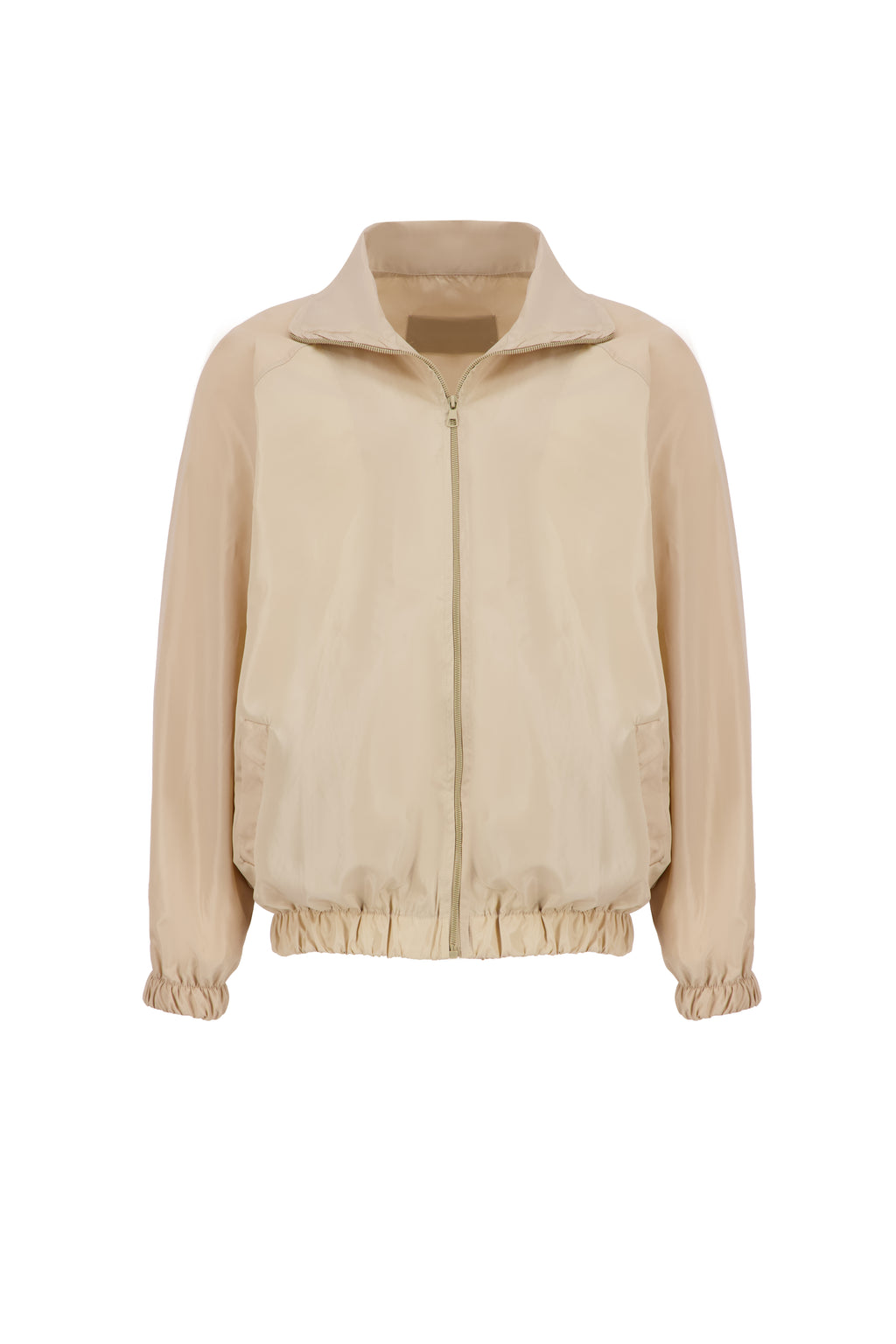 THE TRACK JACKET IN BEIGE