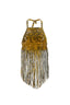 MIDNIGHT FRINGE TOP IN CROC-YELLOW