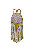 MIDNIGHT FRINGE TOP IN CROC-YELLOW