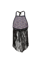 MIDNIGHT FRINGE TOP IN BLACK