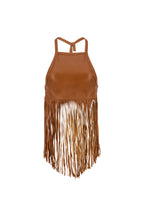 MIDNIGHT FRINGE TOP IN BEIGE