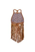 MIDNIGHT FRINGE TOP IN BEIGE