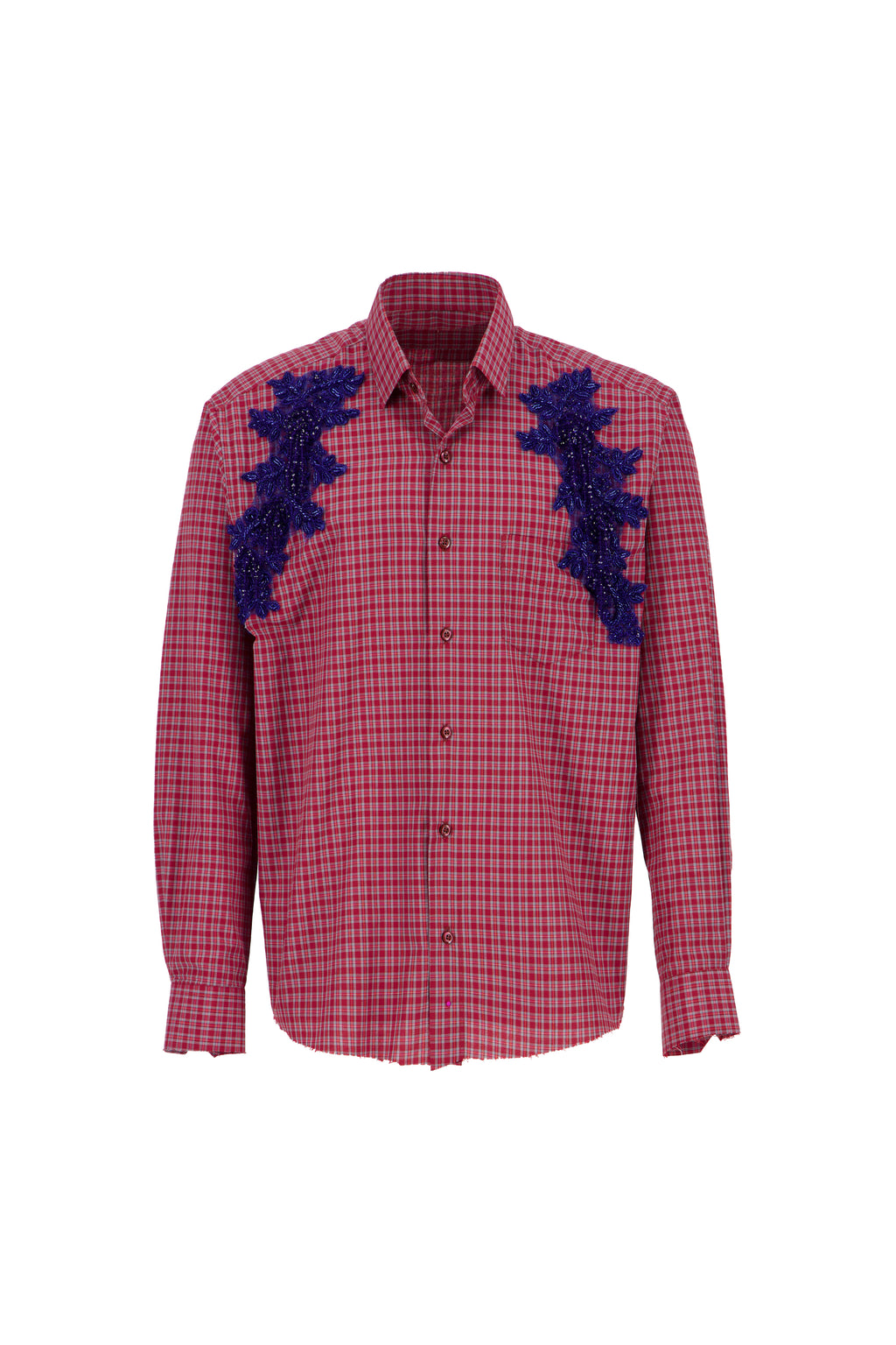 The dazzled flannel in red