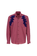 The dazzled flannel in red