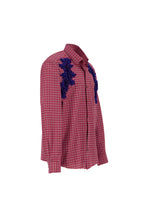 The dazzled flannel in red